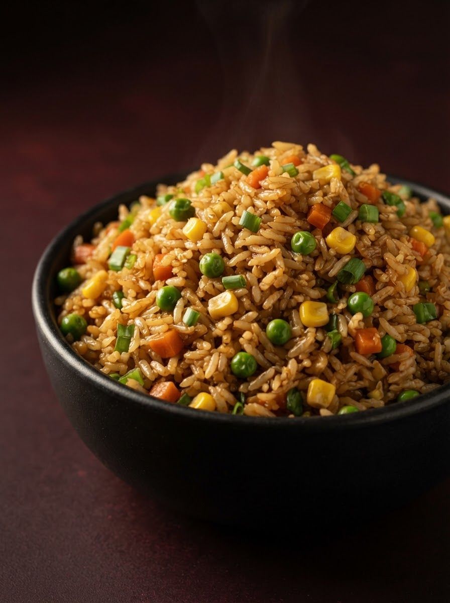 Bowl of veg fried rice
